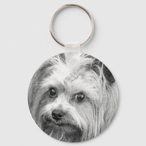 Yorkshire Terrier Yorkie Favourite Breed   Keychain