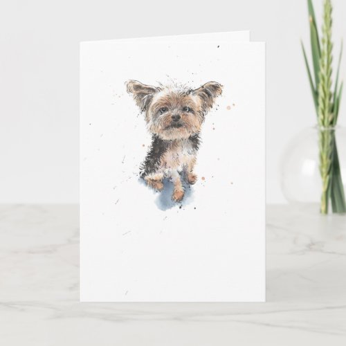 Yorkshire Terrier Yorkie funny Dog Birthday Card