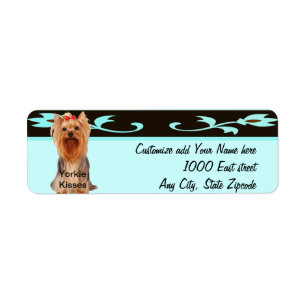 Yorkshire Terrier - Yorkie Kisses Label