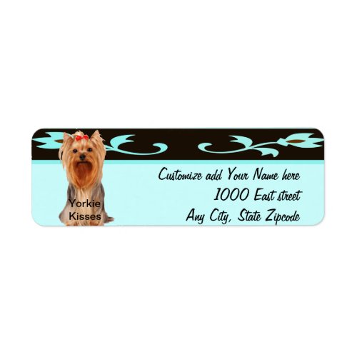 Yorkshire Terrier _ Yorkie Kisses Label