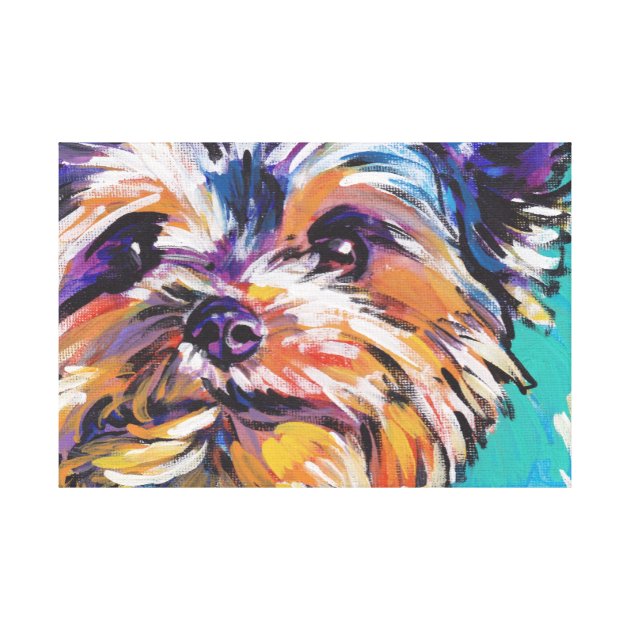 Yorkshire Terrier Yorkie Pop Art Canvas Print Zazzle Com