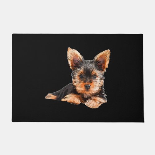 Yorkshire terrier Yorkie Puppy Dog Doormat