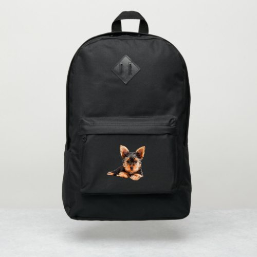 Yorkshire terrier Yorkie Puppy Dog Port Authority Backpack