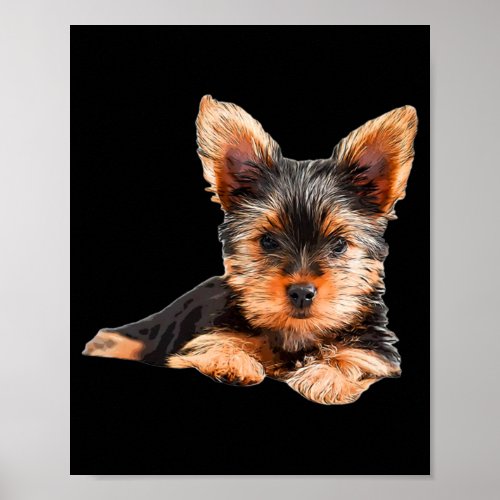 Yorkshire terrier Yorkie Puppy Dog Poster