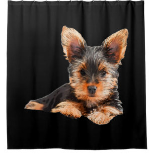 Yorkshire terrier Yorkie Puppy Dog Shower Curtain