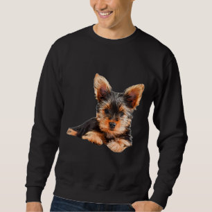 Yorkshire terrier Yorkie Puppy Dog Sweatshirt