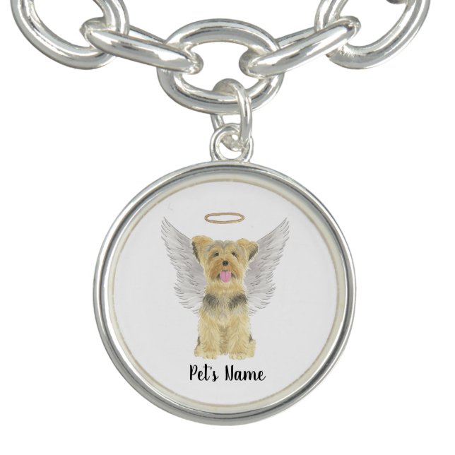 Yorkshire Terrier Yorkie Sympathy Memorial Bracelet (Design)