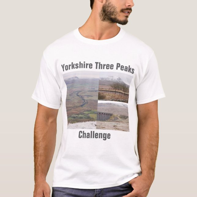 Yorkshire Three Peaks Challenge T-shirt (Front)