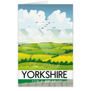 Yorkshire travel poster card