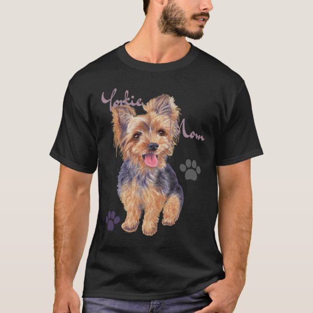 Yorkshire  Yorkie Mom Cute Yorkie Puppy T-Shirt (Front)