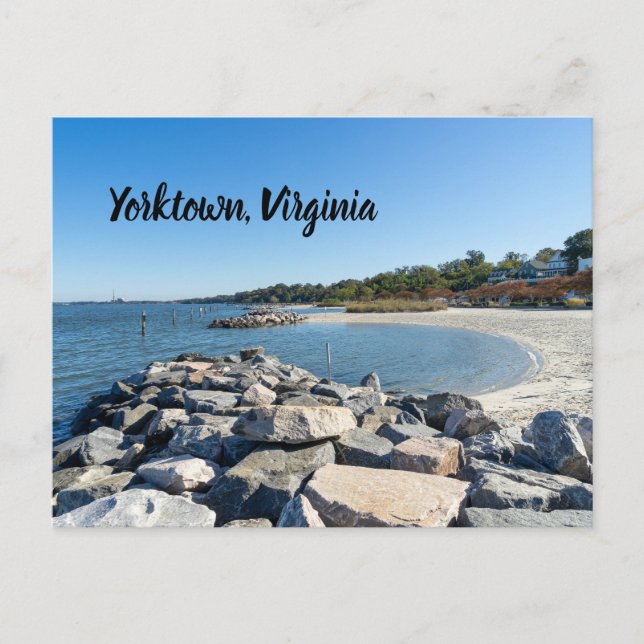 Yorktown Beach in Virginia Postcard (Front)