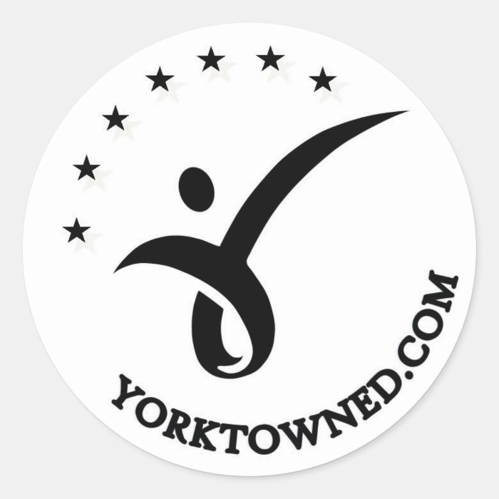 Yorktown  Education 3" Round Sticker