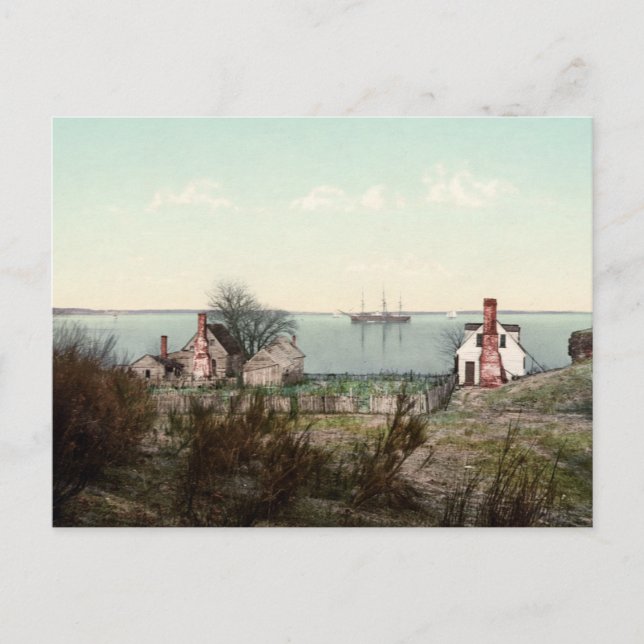 Yorktown harbor Virginia Postcard (Front)