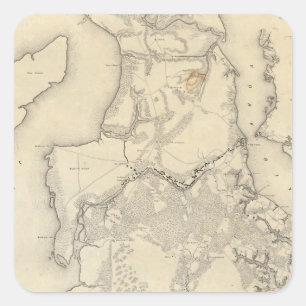 Yorktownto Williamsburg Square Sticker