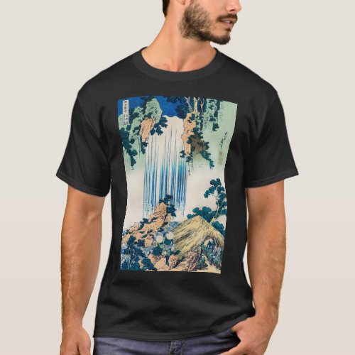 Yoro Waterfall in Mino Province by Katsushika Hoku T_Shirt