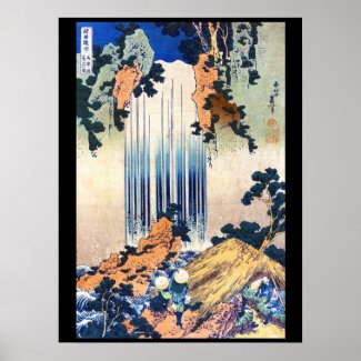 Yoro Waterfall in Mino Province Hokusai Katsushika Poster