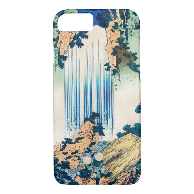 Yoro Waterfall Mino Province by Katsushika Hokusai Case-Mate iPhone Case (Back)