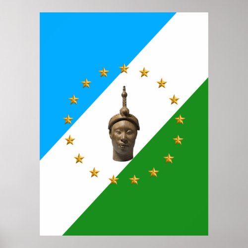 Yoruba Flag  Oduduwa  Yoruba Nation  Poster