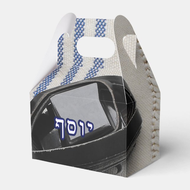 Yosef (Joseph) - Tallis & Tefillin Favor Boxes (Front Side)