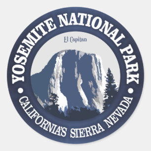 Yosemite 2 classic round sticker