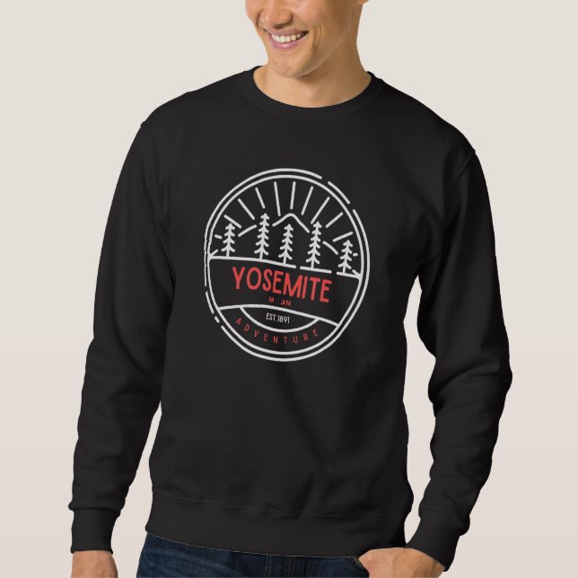 Yosemite Adventure Explorer Outdoor Camping Hiking Sweatshirt (Front)