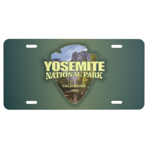 Yosemite arrowhead license plate
