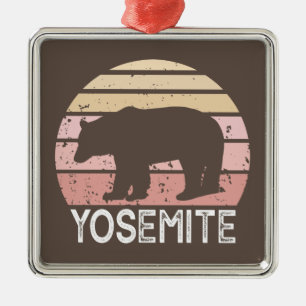 Yosemite Bear Metal Ornament