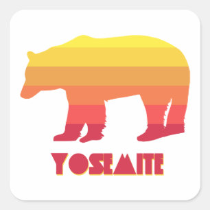 Yosemite Bear Square Sticker