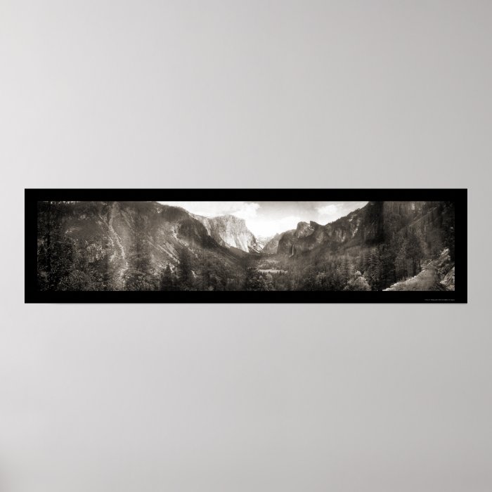 Yosemite Big View Photo 1899 Poster