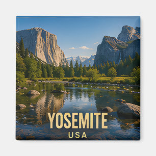 Yosemite California Mountain Valley Travel Gift Magnet
