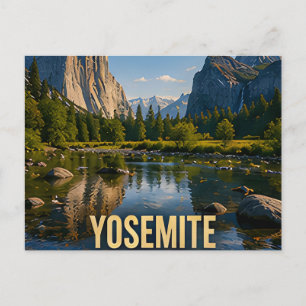 Yosemite California Mountain Valley Travel Gift Postcard