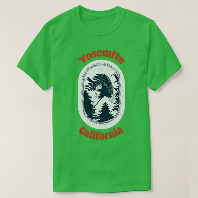 Yosemite California National Park Bald Eagle T-Shirt (Design Front)