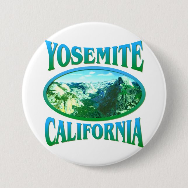 Yosemite California Pinback Button (Front)