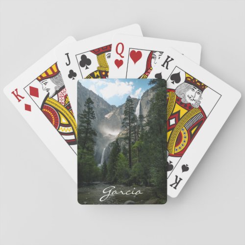 Yosemite California Scenic Photography Family Name Poker Cards