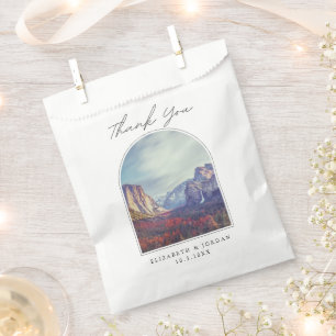 Yosemite California Wedding Favor Thank You Photo Bag