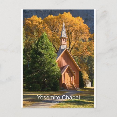 Yosemite Chapel October California Products Postcard