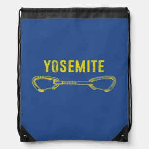 Yosemite Climbing Quickdraw Drawstring Bag