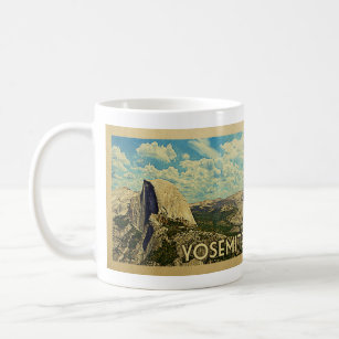 Yosemite National Park - Vintage Travel Coffee Mug by Just Eclectic - Pixels