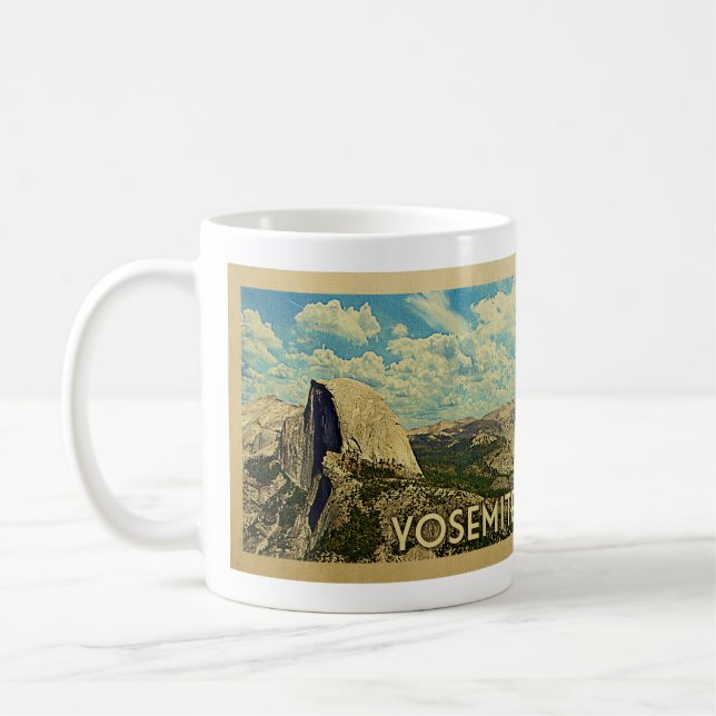 Yosemite Coffee Mug Vintage Travel (Left)