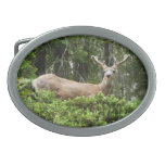 Yosemite Deer Nature Photography Oval Belt Buckle