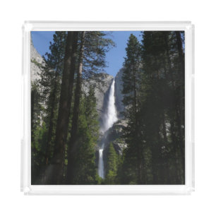 Yosemite Falls and Woods Landscape Photography Acrylic Tray