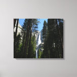 Yosemite Falls and Woods Landscape Photography Canvas Print