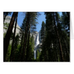 Yosemite Falls and Woods Landscape Photography Card