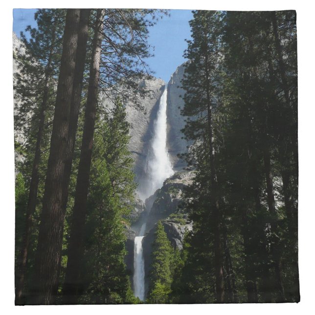 Yosemite Falls and Woods Landscape Photography Cloth Napkin (Front)