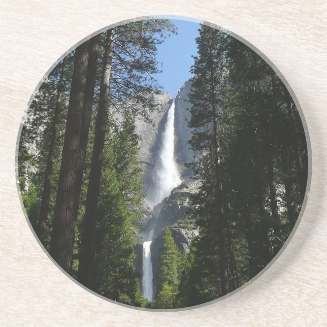 Yosemite Falls and Woods Landscape Photography Coaster (Front)
