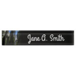 Yosemite Falls and Woods Landscape Photography Desk Name Plate