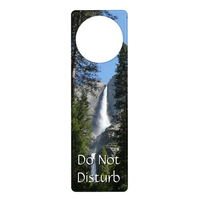 Yosemite Falls and Woods Landscape Photography Door Hanger (Front)
