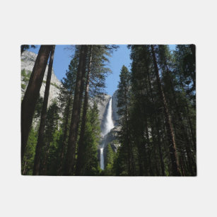 Yosemite Falls and Woods Landscape Photography Doormat
