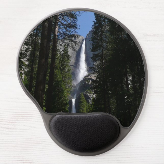 Yosemite Falls and Woods Landscape Photography Gel Mouse Pad (Front)