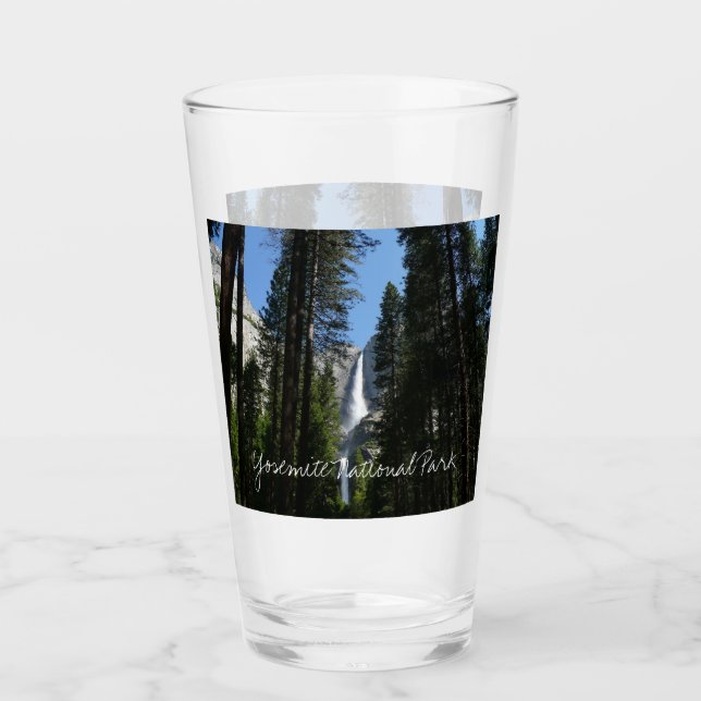 Yosemite Falls and Woods Landscape Photography Glass (Front)